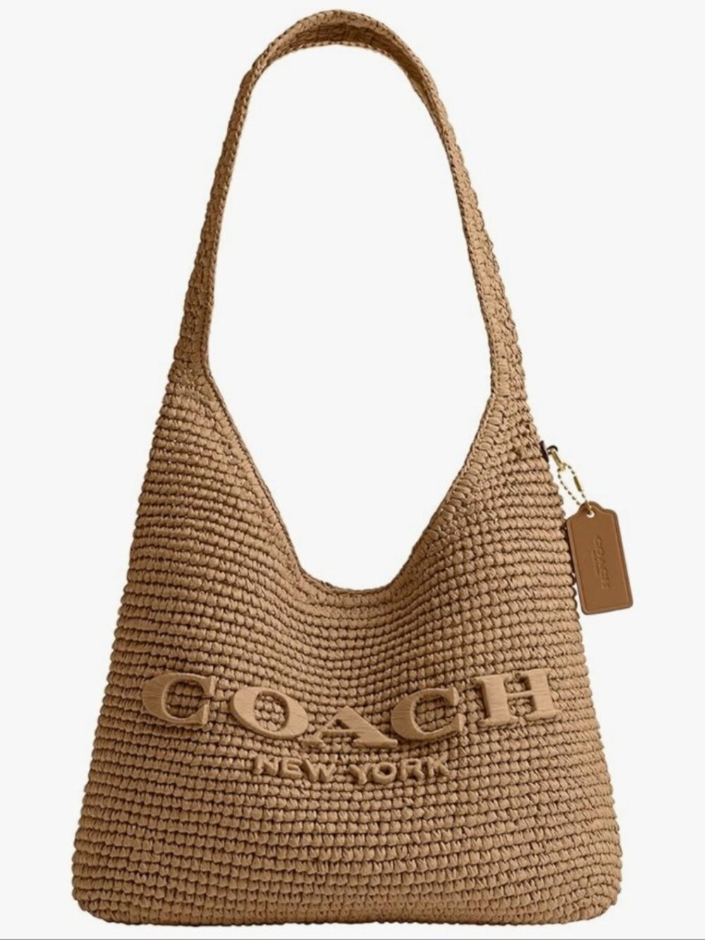 COACH Brooklyn Shoulder Bag 28 in Straw BNWT